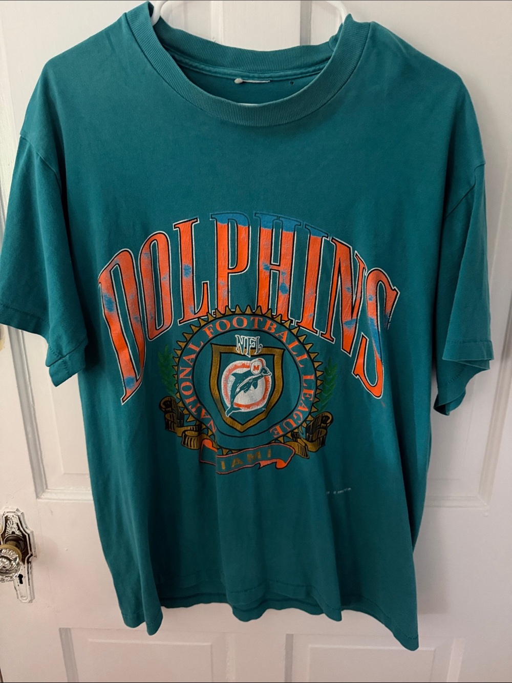 Miami Dolphins Teal Graphic Tee - Vintage NFL Logo